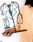 Customized useful gift for a doctor to decorate their office or home. Modern gift created by Steelouette Lebanon
