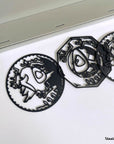 Metal statue of the old lebanese lira coins. A great gift idea and home decoration product by Steelouette.