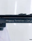 Zoom in on a desk office essential for teachers on teacher's day. A great corporate gift idea and office decoration product by Steelouette.