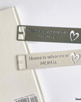 Customized metal Mother's Day gift bookmark for your mom!
A great functional product by Steelouette