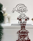Steelouette Christmas elves decoration that give a fun spirit your home, office or shop