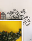 Steelouette Christmas santas decoration that give a fun spirit your home, office or shop