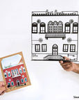 A customized building drawing in metal. A great gift idea and home decoration product by Steelouette