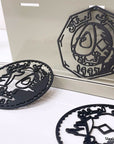 Metal statue of the old lebanese lira coins. A great gift idea and home decoration product by Steelouette.