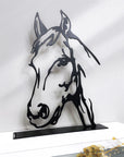 Steelouette customized totem decorative piece for your Scouts chef or cheftaine, horse design