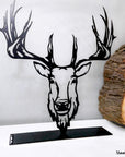 Steelouette customized totem decorative piece for your Scouts chef or cheftaine, deer design