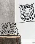 Steelouette customized totem decorative piece for your Scouts chef or cheftaine, tiger and leopard designs