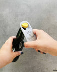 Steel decorative gift item featuring a beer opener