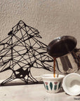 Metal statue of the Cedar Tree of Lebanon. A great gift idea and home decoration product by Steelouette.