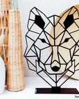 Steel decorative gift item featuring the wolf totem