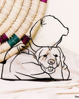 Steel decorative gift item featuring a dog