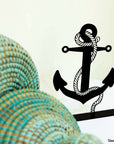 Steel decorative gift item featuring an anchor