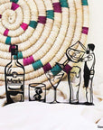 Steel decorative gift item featuring a bartender with drinks and glasses. A great gift idea and home decoration product by Steelouette.