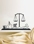 steel decorative gift item for lawyers balance rights