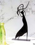 steel decorative gift item of a woman dancing jazz