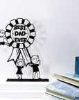 Steel decorative and gift item with the phrase 'Best Dad Ever', perfect for Father's Day or as a gift for a beloved dad.