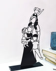 Steel decorative and gift item of a family of 5