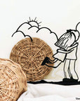 Steel decorative gift item featuring a young couple hugging
