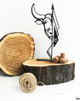 Steel decorative gift item featuring the taurus zodiac sign