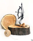 Steel decorative gift item featuring the sagittarius zodiac sign