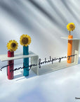 Steel decorative gift item featuring the sentence: thank you for helping me grow