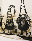 steel decorative gift item of three santa clause