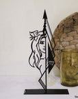 steel decorative gift item of the virgo zodiac sign