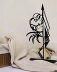 Steel decorative and gift item featuring the Cancer zodiac sign