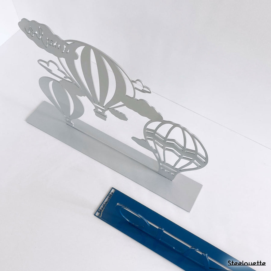 A gift for a newborn's or baby's room, personalized to his name. A decorative, customizable, colorful and modern design by Steelouette.