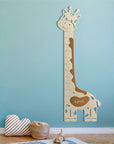 A gift for a newborn's or baby's room, personalized to his name. A decorative, customizable, colorful and modern growth chart and room decoration design by Steelouette.