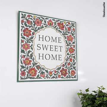 Wall hanged metal product of a door sign for your home, customized with your family name. A great gift idea and home decoration product by Steelouette.