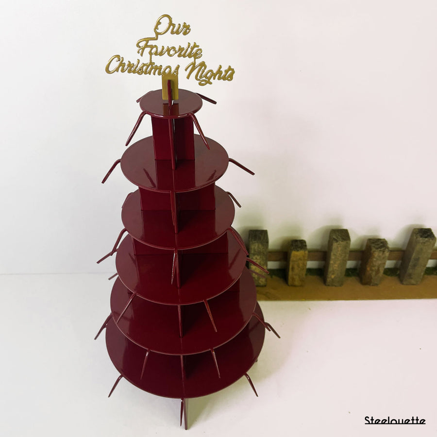 Steelouette festive cork tree, where you can collect corks of your favorite Christmas nights