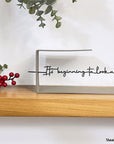 Steelouette Christmas quote decoration with flower tube for your home, office or shop