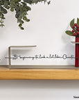 Steelouette Christmas quote decoration with flower tube for your home, office or shop