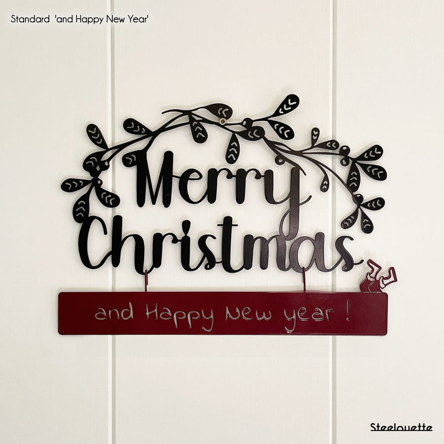 Steelouette Christmas wreath, great for decorating your home during the holidays