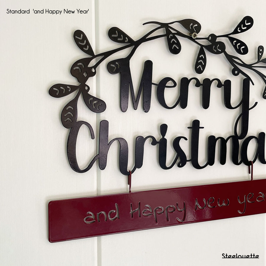 Steelouette Christmas wreath, great for decorating your home during the holidays
