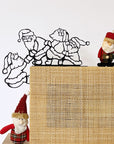 Steelouette Christmas santas decoration that give a fun spirit your home, office or shop