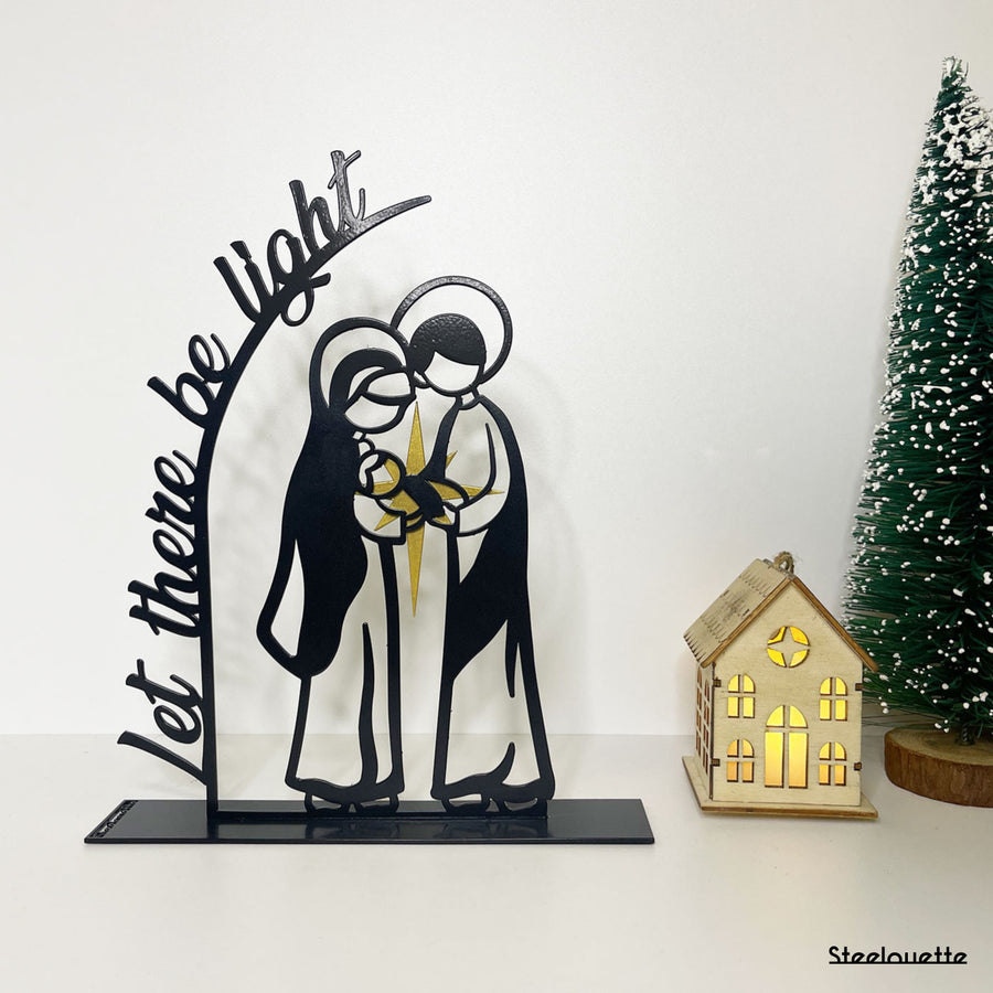 Steelouette steel Christmas crib decoration for your home during the holidays