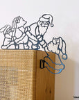 Steelouette Christmas santas decoration that give a fun spirit your home, office or shop
