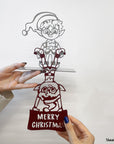 Steelouette Christmas elves decoration that give a fun spirit your home, office or shop