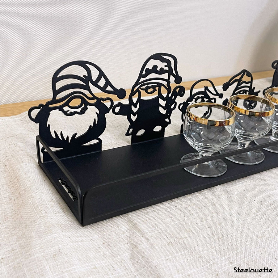 Steelouette Christmas elves serving tray for your home during the holidays