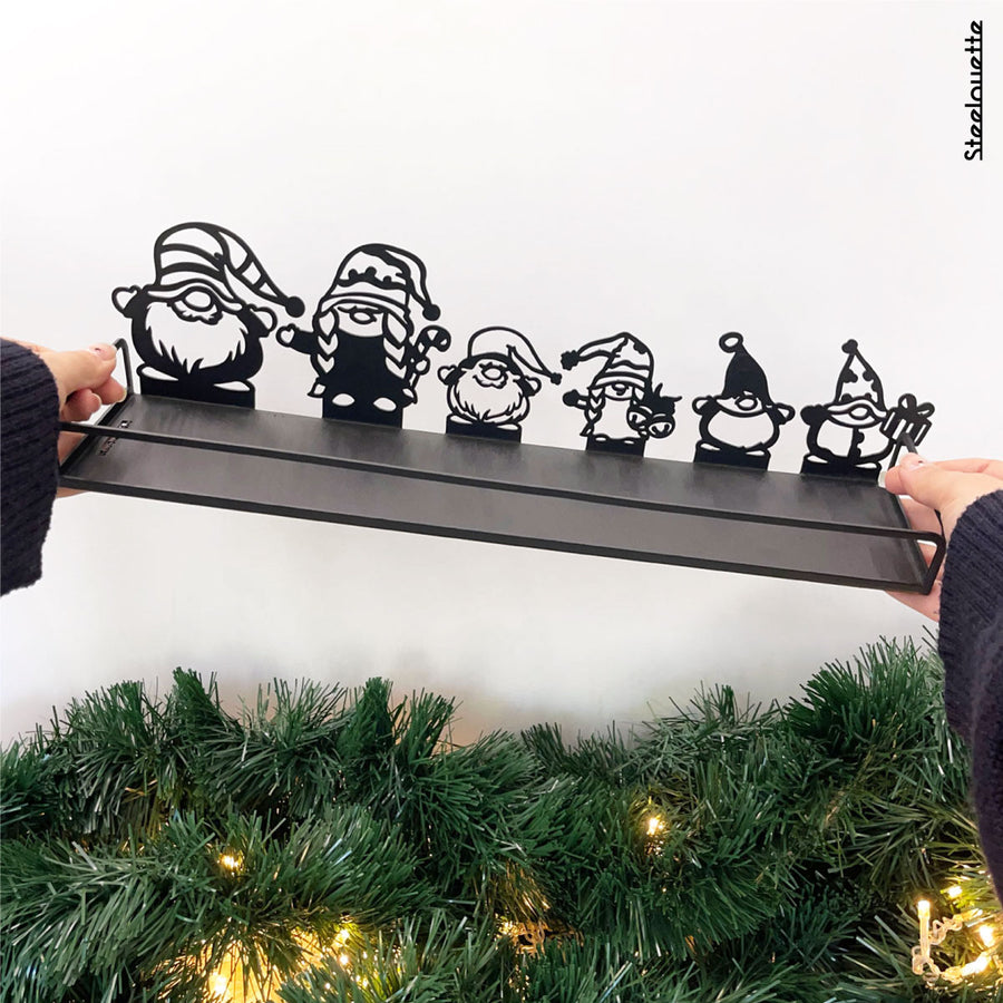 Steelouette Christmas elves serving tray for your home during the holidays