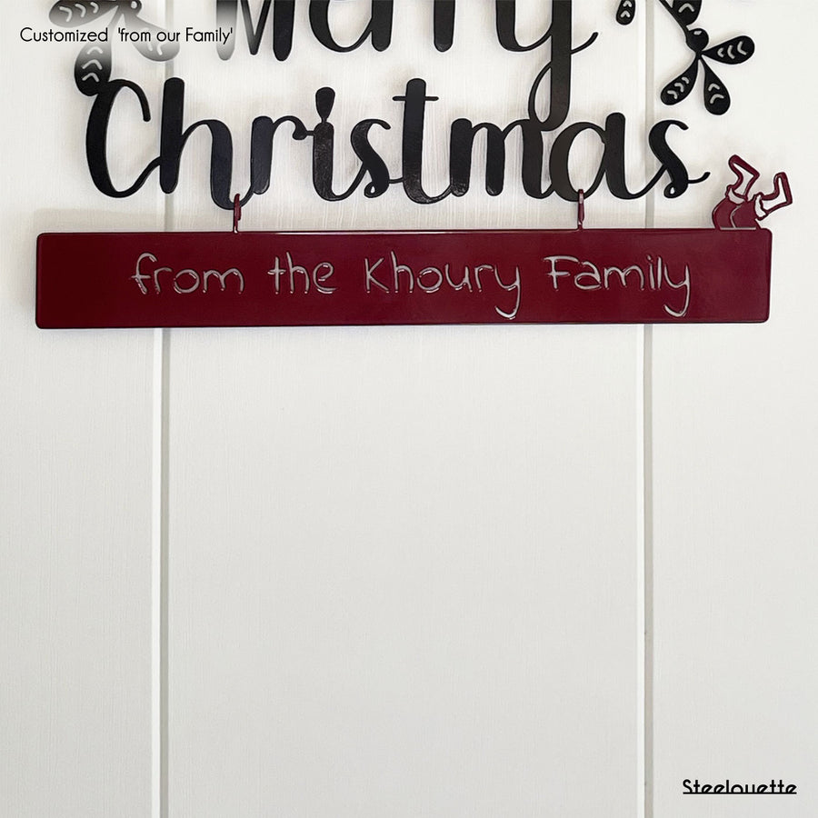 Steelouette Christmas wreath, great for decorating your home during the holidays