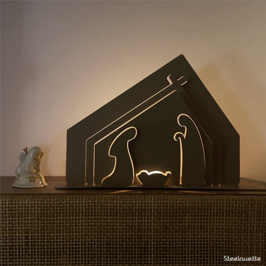 Steelouette Christmas crib decoration that give a spiritual vibe your home