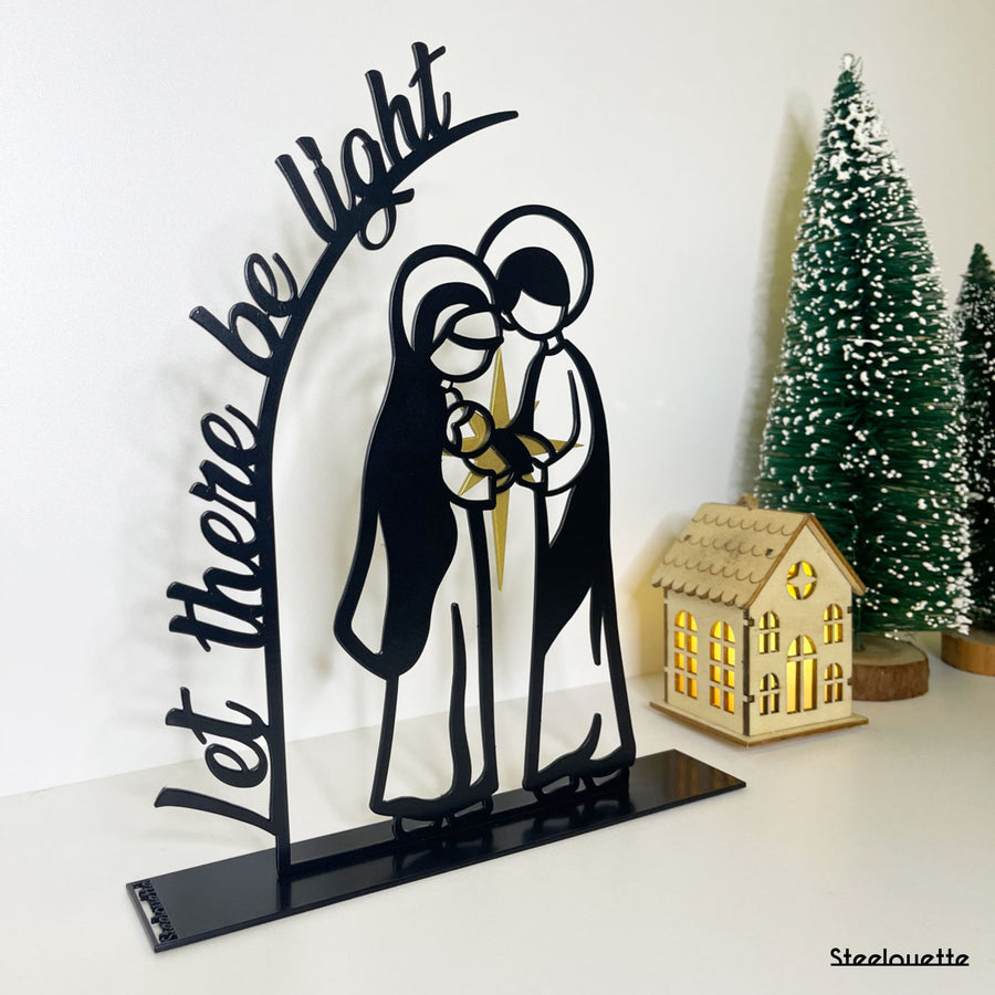 Steelouette steel Christmas crib decoration for your home during the holidays