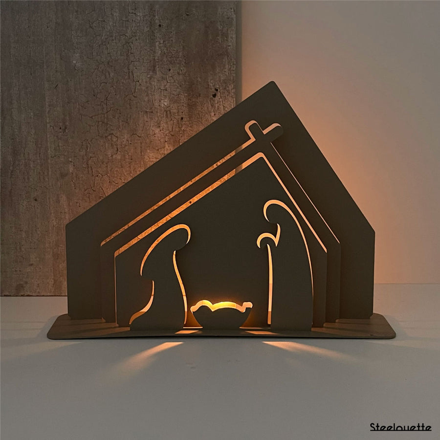 Steelouette Christmas crib decoration that give a spiritual vibe your home