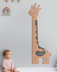 A gift for a newborn's or baby's room, personalized to his name. A decorative, customizable, colorful and modern growth chart and room decoration design by Steelouette.