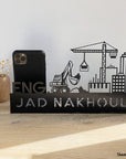 Civil engineer customized useful gift to decorate their office desk or home. Modern gift created by Steelouette Lebanon