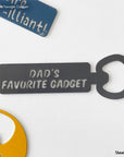 Customized metal Father's Day compact beer opener steel gift