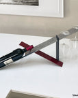 Modern design wine holder made of steel. A great gift idea for wine lovers and an original home decoration product by Steelouette.